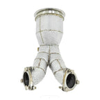 High Flow 304 Stainless Exhaust Downpipe for Audi SQ5 B9 3.0T - Bull Boost Performance