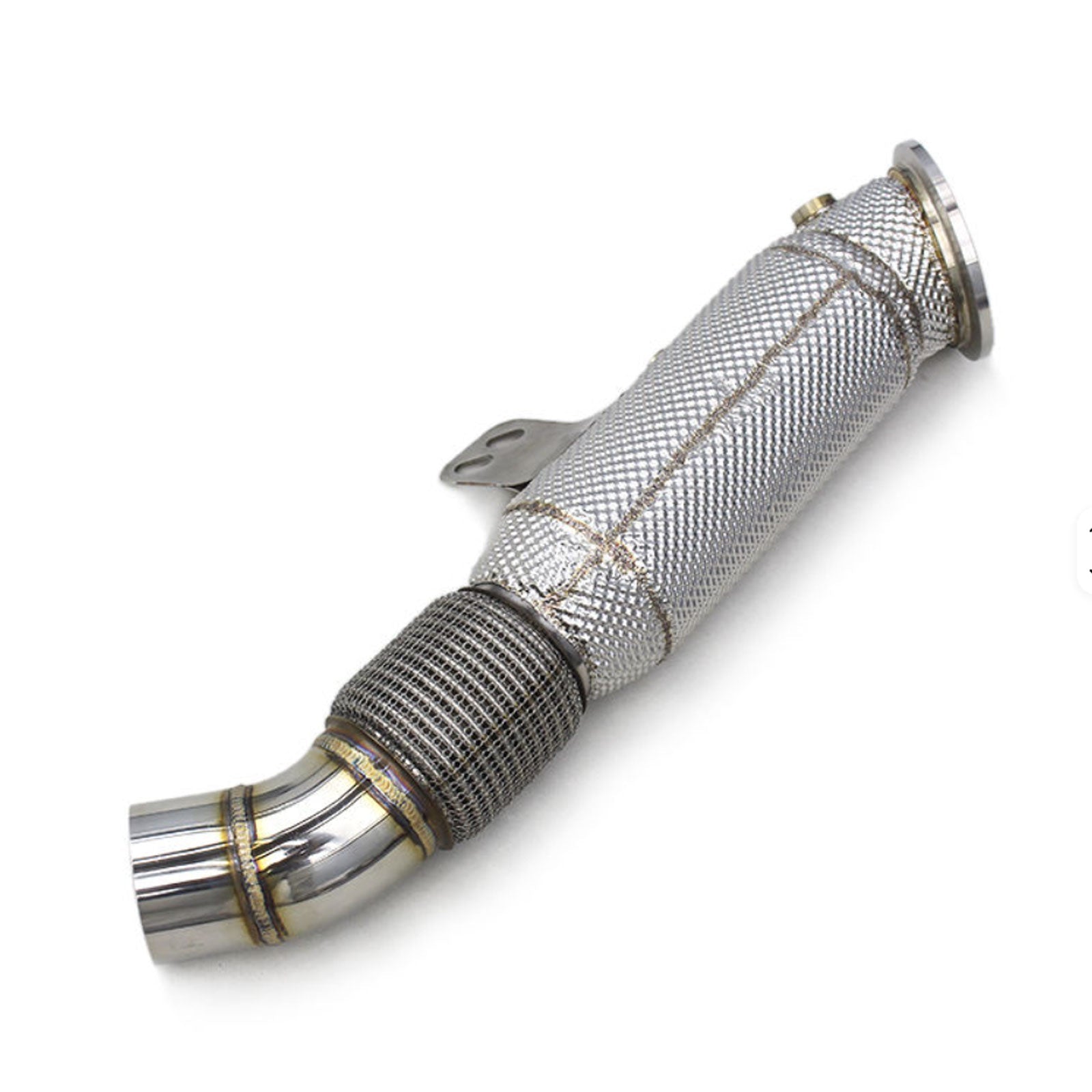 High Flow T304 Stainless Exhaust Downpipe for Toyota Supra A90 BMW G20 G29 M340i 3.0T - Bull Boost Performance