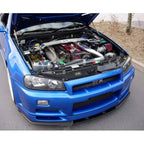 Carbon Fiber Cooling Panel for Nissan Skyline R34 GTR - Bull Boost Performance