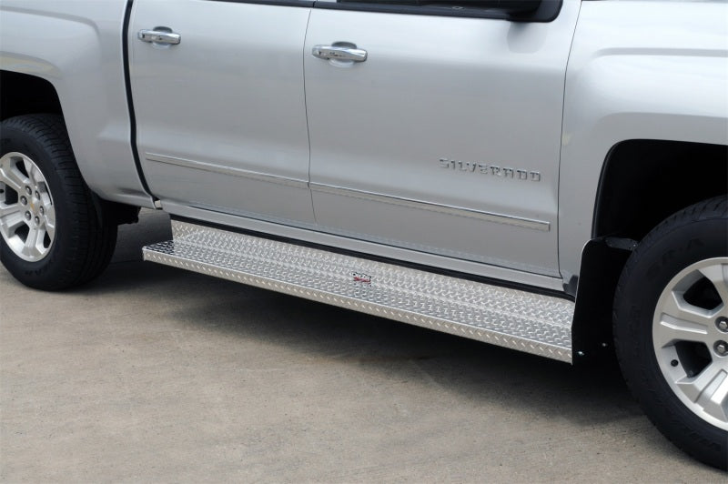 Dee Zee 99-2010 Ford SuperDuty Running Board Cab Section Brite-Tread Aluminum