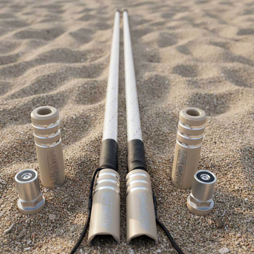 Game Changer LED Whip Set - Red, White & Blue Edition by Marshin Whips