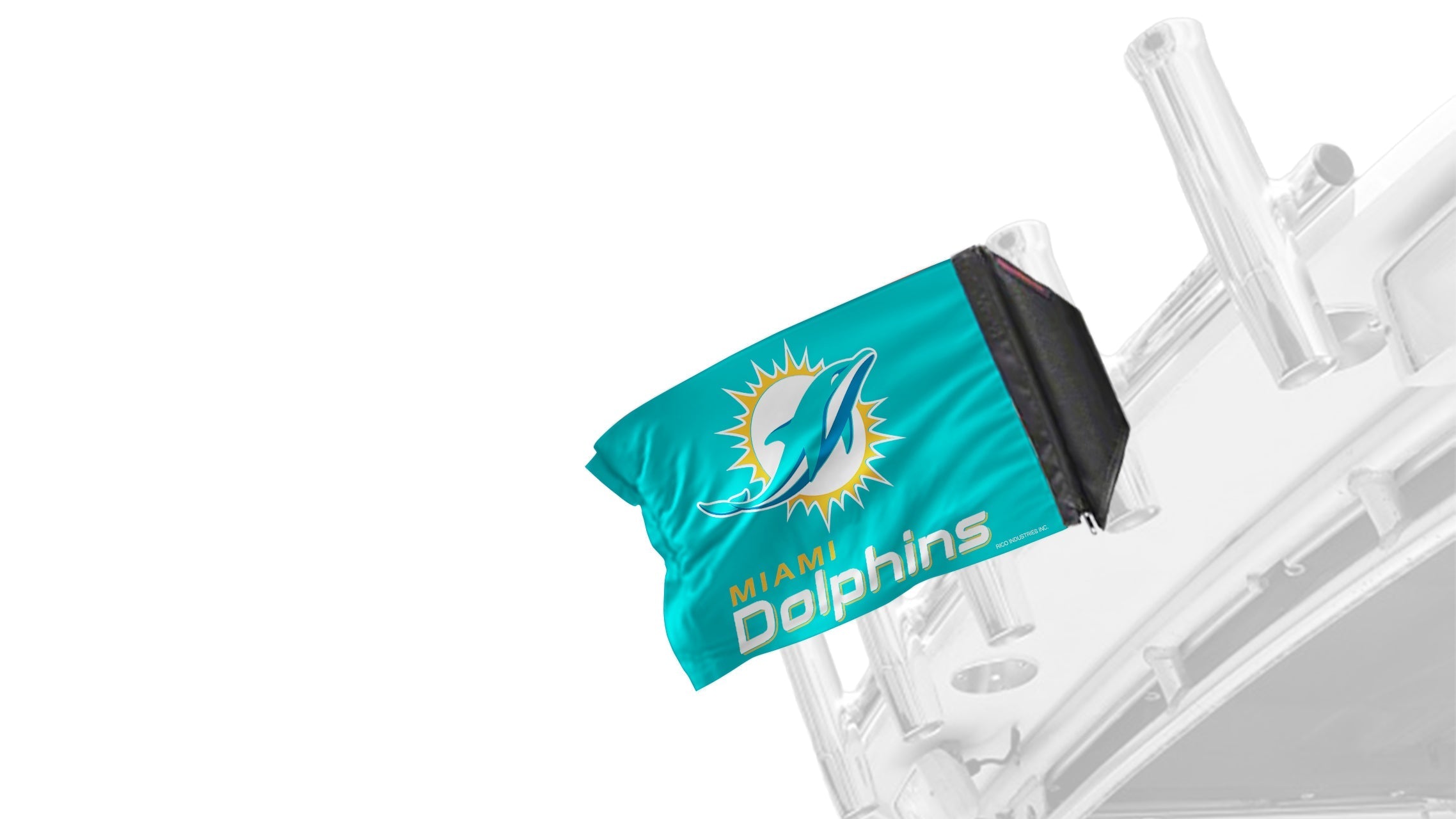 Miami Dolphins 11"x17" Forever Wave Flag for Boats