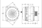 Mechman 250 Amp High Output Alternator 1996-2004 GM Truck 4.3L 4.8L 5.3L 5.7L 6L - Machined Billet