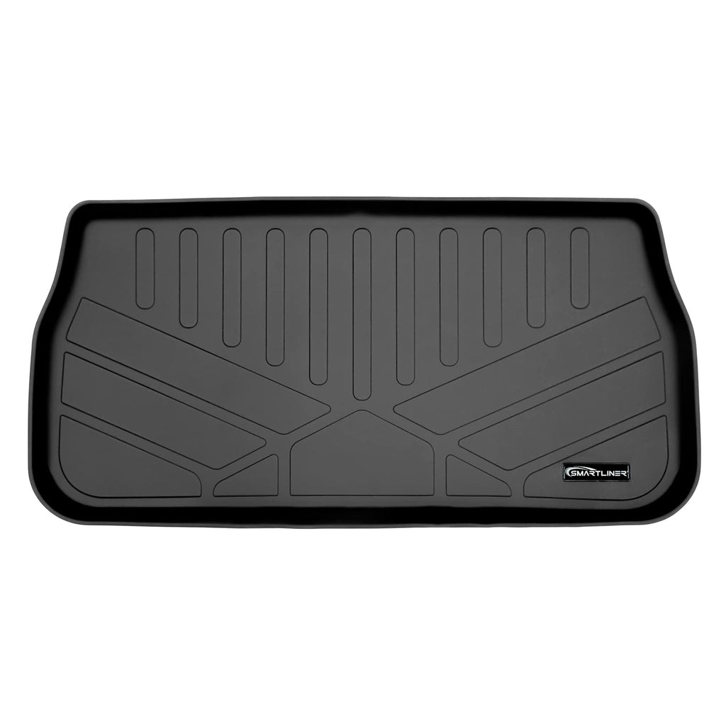 SMARTLINER Custom Fit Black 3 Row Liner Set & Cargo Liner Behind 3rd Row Compatible With 2021-2025 Chrysler Pacifica  (Fits Pinnacle)