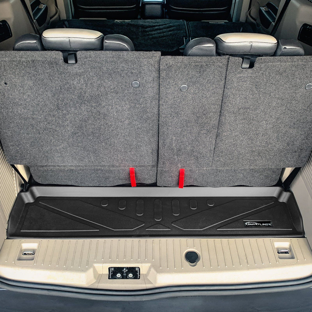 SMARTLINER Custom Fit Floor Liners For 2014-2020 Transit Connect With Carpet Flooring (Long Wheelbase & 2nd Row Bucket Seats)