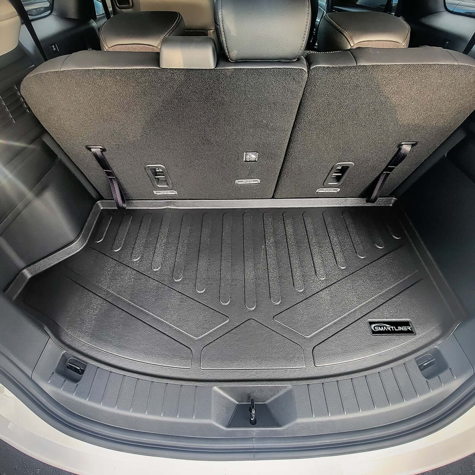 SMARTLINER Custom Fit Floor Liners For 2024-2025 Mazda CX-90 Plug-In Hybrid (Only Fits 2nd Row Bucket Seats With No Center Console)