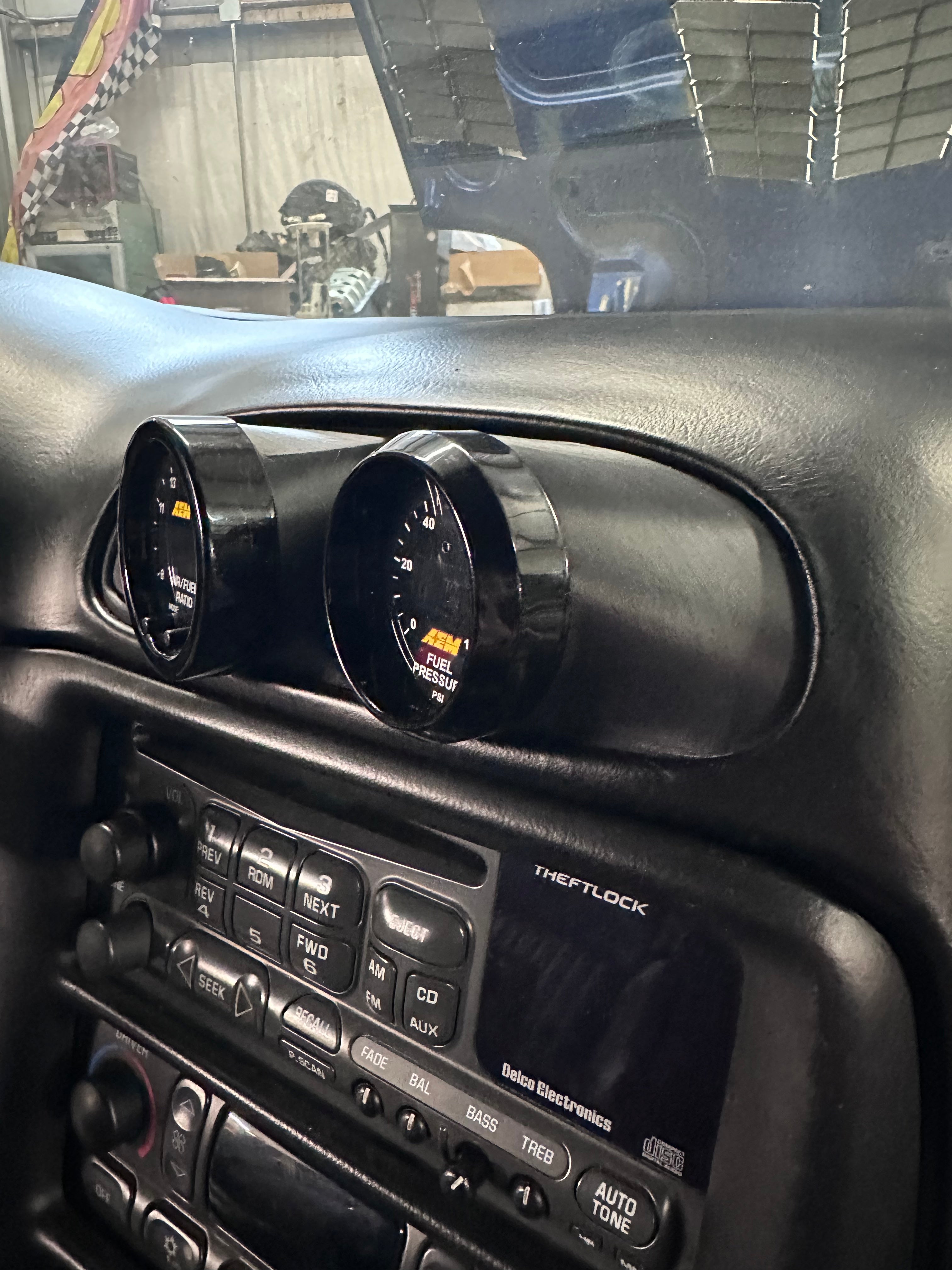 Corvette C5 Center Vent Gauge Pod for Dual 2 1/16" Gauges  by FI Performance