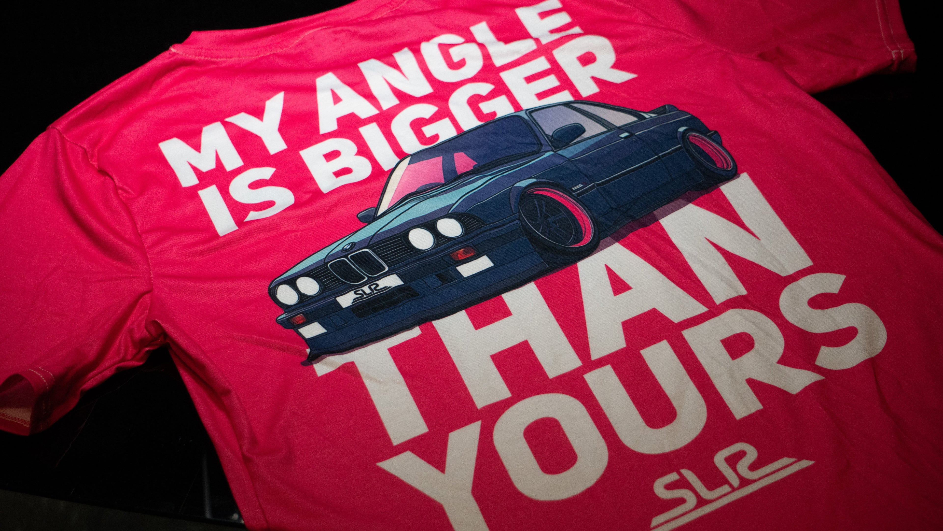 SLR "My Angle is Bigger Than Yours" E30 BMW Performance T-Shirt By SLR Speed