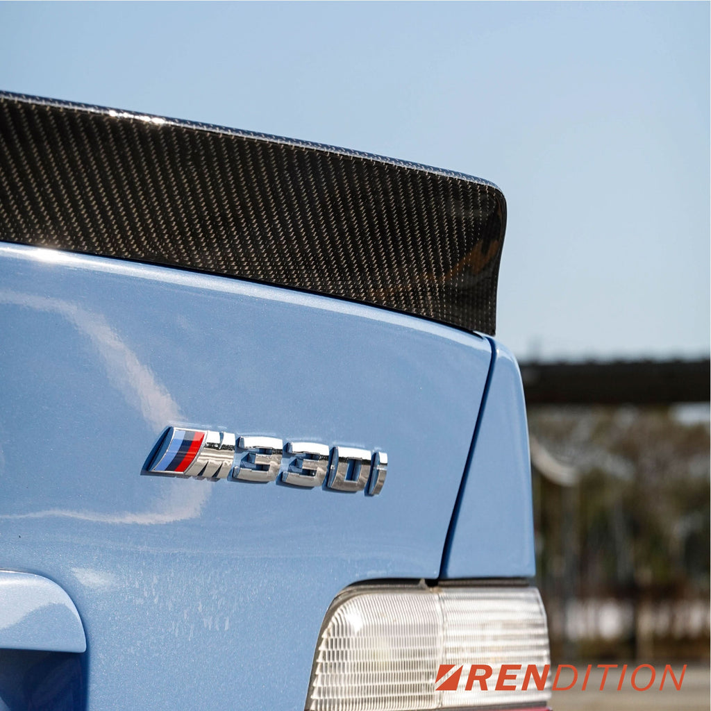 BMW E36 CARBON FIBER DUCKTAIL / REAR SPOILER KIT / REAR WING