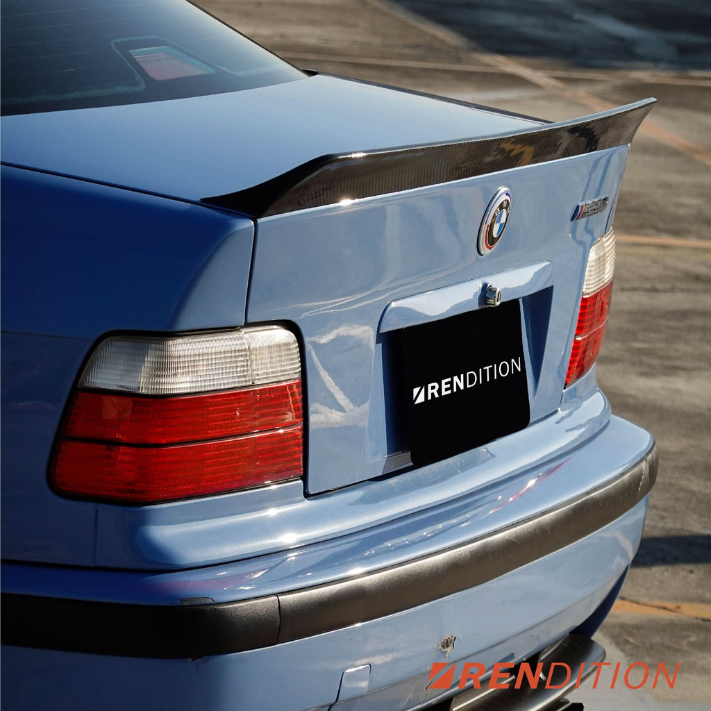 BMW E36 CARBON FIBER DUCKTAIL / REAR SPOILER KIT / REAR WING