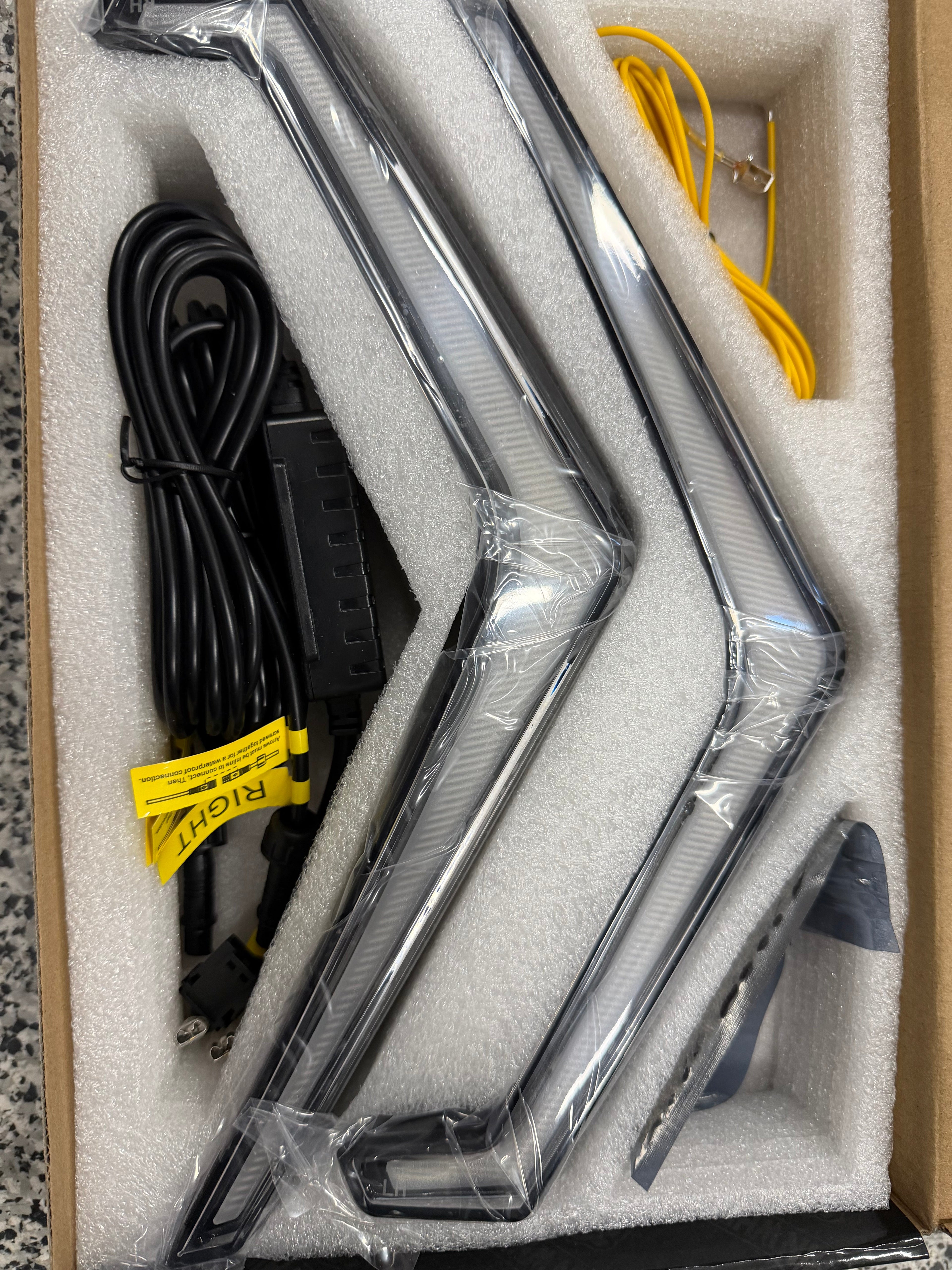 Polaris RZR Pro Series RGBW LED Chasing Fang Lights | App Control & Turn Signal Sync