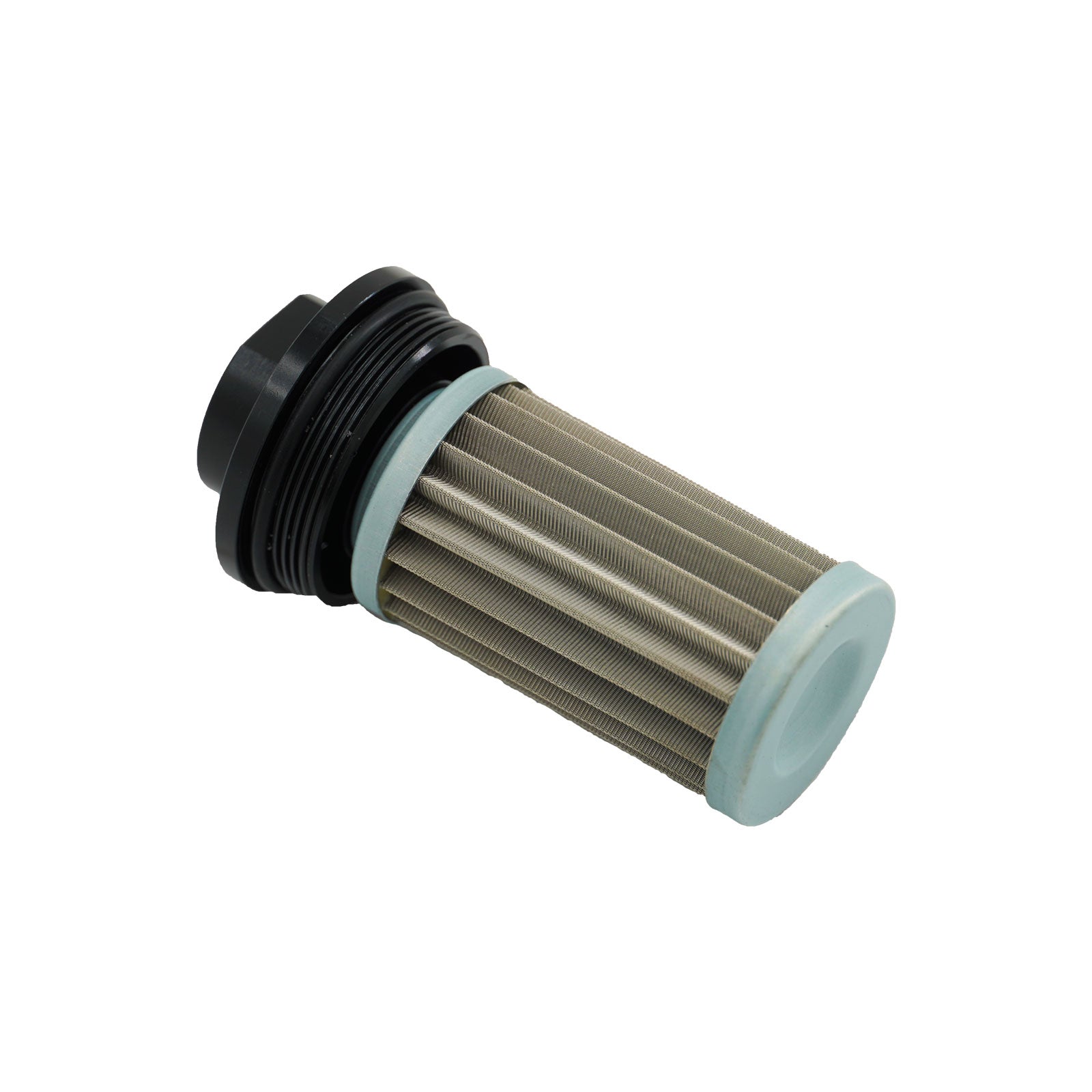 AN6 AN8 AN10 Inline Fuel Filter E85 Ethanol With 100 Micron Stainless Steel BLACK - Bull Boost Performance
