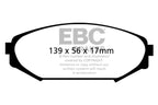 EBC 00-02 Acura MDX 3.5 Ultimax2 Front Brake Pads