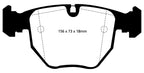 EBC 00-06 BMW X5 3.0 Greenstuff Front Brake Pads