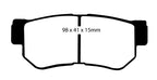 EBC 01-06 Hyundai Santa Fe 2.4 Greenstuff Rear Brake Pads
