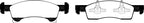 EBC 02-06 Ford Expedition 4.6 2WD Greenstuff Front Brake Pads