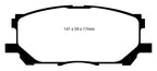 EBC 04-07 Lexus RX330 3.3 Greenstuff Front Brake Pads