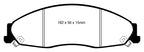 EBC 05-08 Pontiac Grand Prix 5.3 Yellowstuff Front Brake Pads