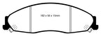 EBC 05-08 Pontiac Grand Prix 5.3 Yellowstuff Front Brake Pads