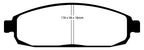 EBC 05-10 Jeep Commander 3.7 Greenstuff Front Brake Pads