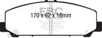 EBC 06-07 Infiniti QX56 5.6 (Akebono) Ultimax2 Front Brake Pads