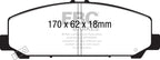 EBC 06-07 Infiniti QX56 5.6 (Akebono) Yellowstuff Front Brake Pads