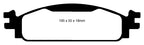 EBC 08-10 Ford Flex 3.5 Yellowstuff Front Brake Pads