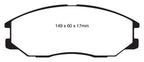 EBC 08-10 Kia Sorento 3.3 Greenstuff Front Brake Pads