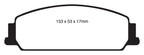 EBC 08-10 Pontiac G8 3.6 Bluestuff Front Brake Pads