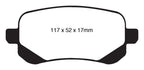 EBC 08-11 Chrysler Town & Country 3.3 Ultimax2 Rear Brake Pads