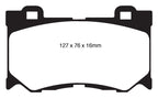 EBC 08-13 Infiniti FX50 5.0 Greenstuff Front Brake Pads