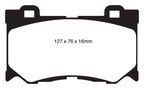 EBC 08-13 Infiniti FX50 5.0 Greenstuff Front Brake Pads