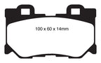 EBC 08-13 Infiniti FX50 5.0 Greenstuff Rear Brake Pads