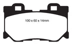EBC 08-13 Infiniti FX50 5.0 Greenstuff Rear Brake Pads