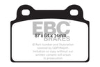 EBC 08-16 Mitsubishi Lancer Evo 10 2.0 Turbo (1 piece rotor) Yellowstuff Rear Brake Pads