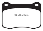 EBC 08+ Lexus IS-F 5.0 Yellowstuff Rear Brake Pads