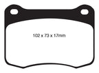 EBC 08+ Lexus IS-F 5.0 Yellowstuff Rear Brake Pads