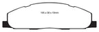 EBC 09-11 Dodge Ram 2500 Pick-up 5.7 2WD/4WD Yellowstuff Rear Brake Pads