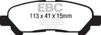 EBC 09-13 Toyota Highlander 2.7 2WD/4WD Extra Duty Rear Brake Pads
