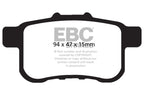 EBC 09-14 Acura TSX 2.4 Ultimax2 Rear Brake Pads