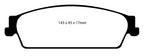 EBC 09-14 Cadillac Escalade 6.0 Hybrid Greenstuff Rear Brake Pads