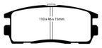 EBC 10+ Chevrolet Equinox 2.4 Greenstuff Rear Brake Pads