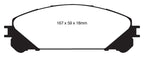 EBC 10+ Lexus RX350 3.5 (Japan) Greenstuff Front Brake Pads