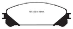 EBC 10+ Lexus RX350 3.5 (Japan) Greenstuff Front Brake Pads