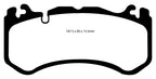 EBC 12+ Maserati Quattroporte 3.8 Twin Turbo Yellowstuff Front Brake Pads
