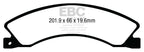 EBC 12+ Nissan NV 1500 Greenstuff Rear Brake Pads
