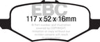 EBC 13+ Ford Explorer 3.5 Twin Turbo 4WD Ultimax2 Rear Brake Pads