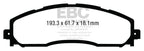 EBC 13+ Ford F250 (inc Super Duty) 6.2 (2WD) Extra Duty Rear Brake Pads