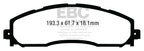 EBC 13+ Ford F250 (inc Super Duty) 6.2 (2WD) Yellowstuff Rear Brake Pads