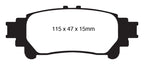 EBC 13+ Lexus GS350 3.5 RWD Yellowstuff Rear Brake Pads